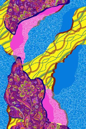 几何印花华亿平台图片