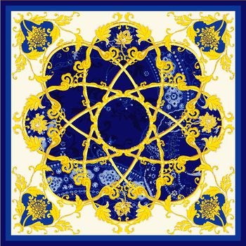 337575-欧式宫廷简约方巾