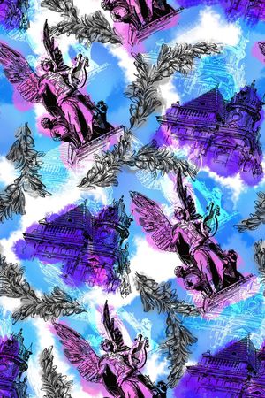 欧式宫廷风印花华亿平台图片