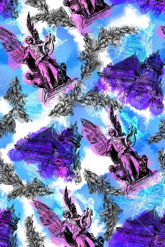 欧式宫廷风印花华亿平台图片