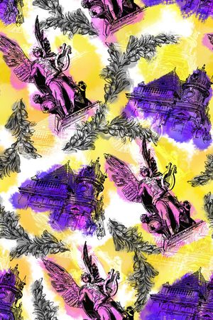 欧式宫廷风印花华亿平台图片