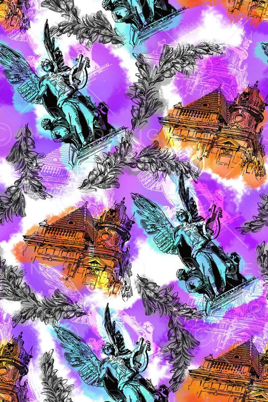 欧式宫廷风印花华亿平台图片