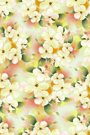 花鸟花卉印花华亿平台图片