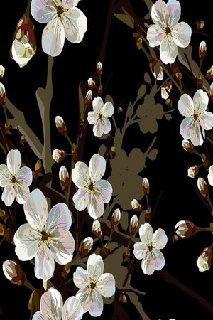 花鸟花卉印花华亿平台图片