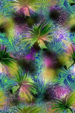 动物纹印花华亿平台图片