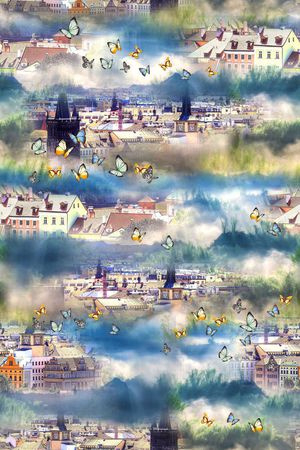 风景印花华亿平台图片