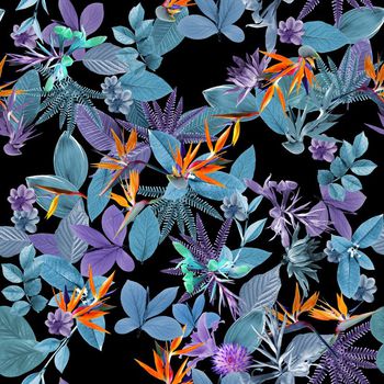 337767-植物花卉天堂鸟树叶深色底秋冬华亿平台