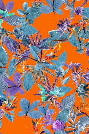 ♥红桃A〖花鸟天堂〗印花华亿平台图片