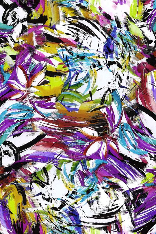 抽象简洁印花华亿平台图片