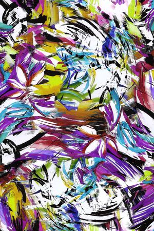 抽象简洁印花华亿平台图片