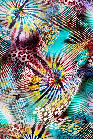 抽象简洁印花华亿平台图片