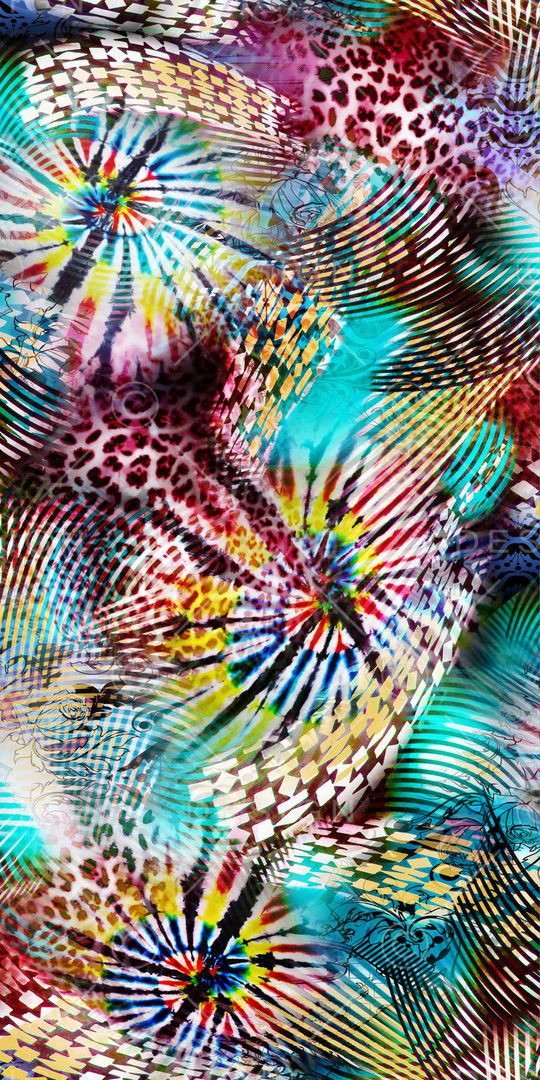 抽象简洁印花华亿平台图片