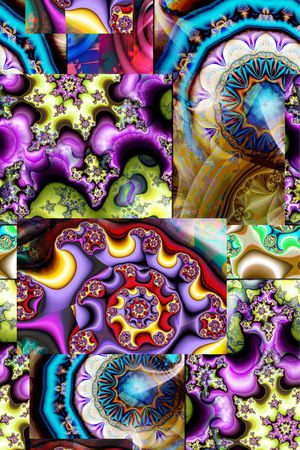 抽象简洁印花华亿平台图片