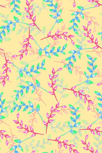 337822-田园风手绘树叶衬衫华亿平台