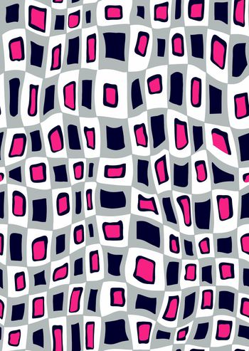 337861-时尚经典矢量格子色块提花印花