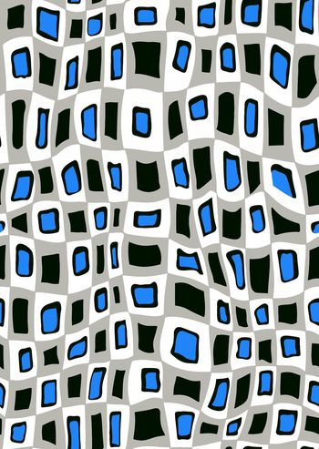 337863-时尚经典矢量格子色块提花印花2