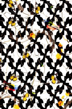 几何印花华亿平台图片