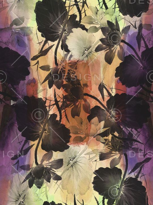 植物花卉印花华亿平台图片