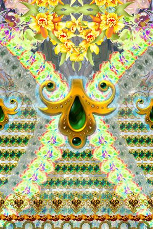 欧式印花华亿平台图片