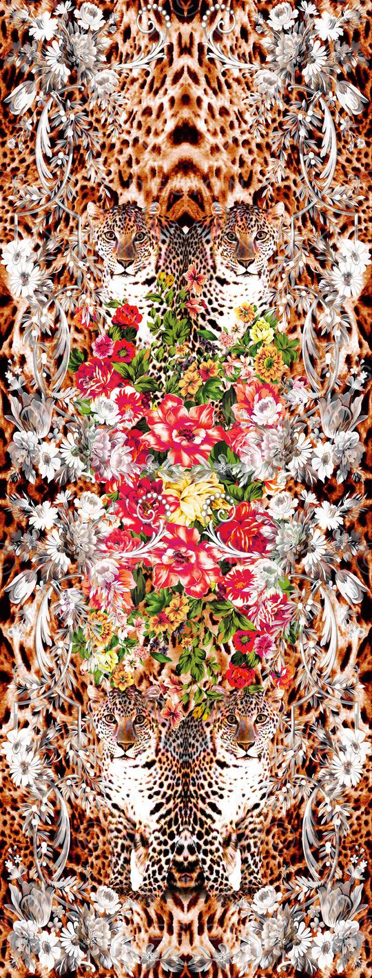 动物纹印花华亿平台图片