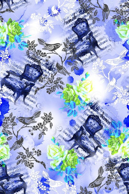 法式风情印花华亿平台图片