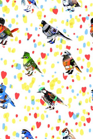 ♥红桃A〖花鸟天堂〗印花华亿平台图片