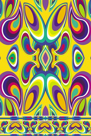 几何图案印花华亿平台图片