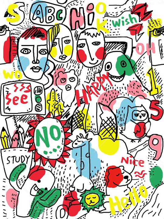 ♥红桃A〖艺术涂鸦〗印花华亿平台图片