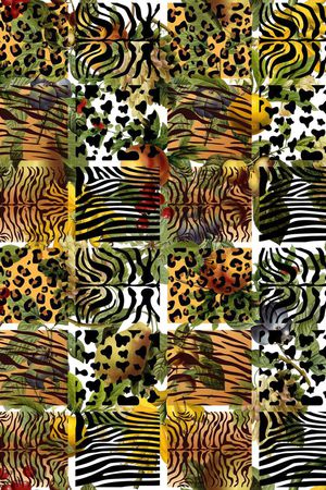 动物纹印花华亿平台图片