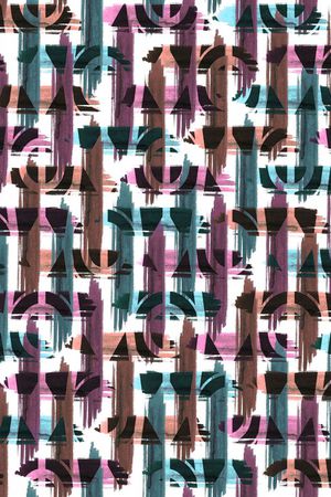 几何印花华亿平台图片