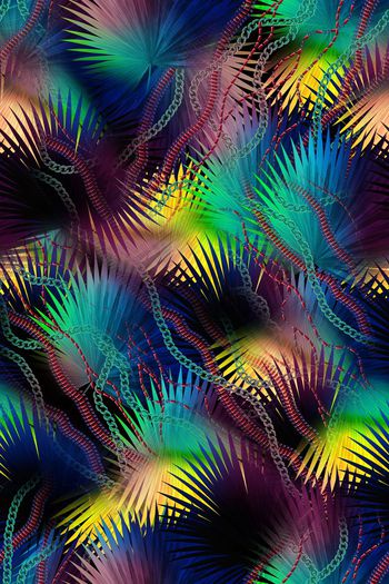 338712-44-1多彩棕榈链条热带风