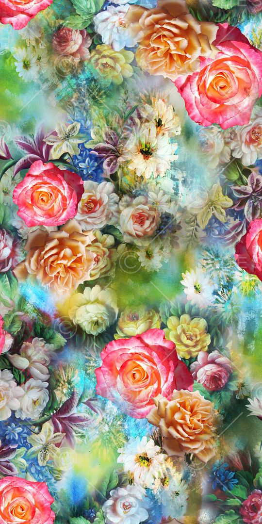 花卉印花华亿平台图片