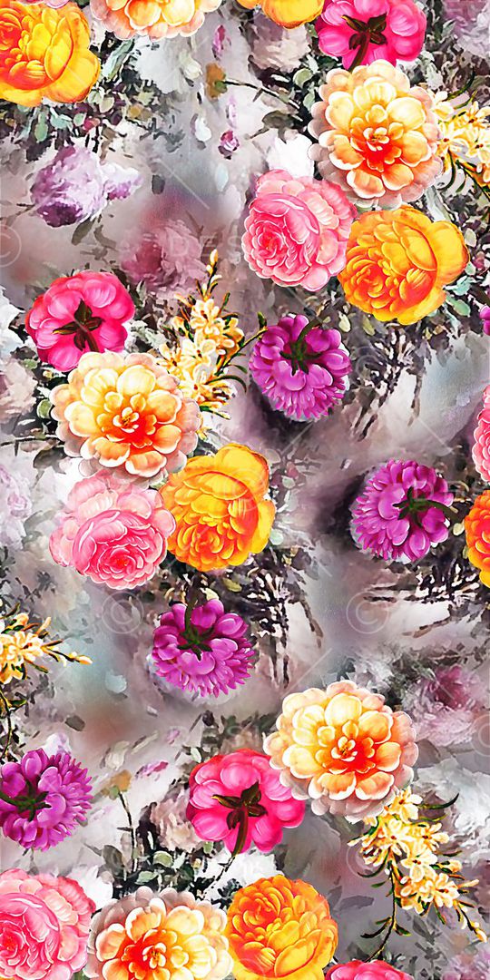 花卉印花华亿平台图片