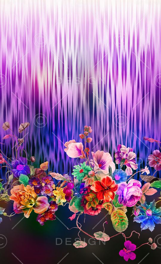 花卉印花华亿平台图片