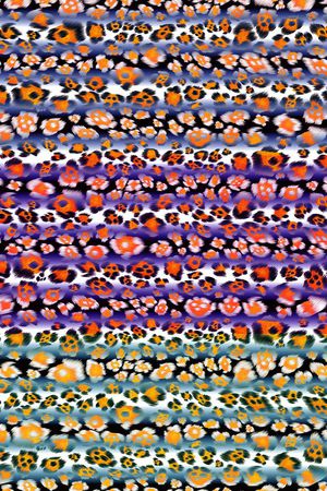 豹纹印花华亿平台图片