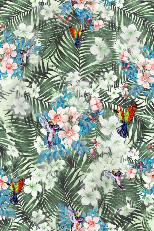 清新手绘印花华亿平台图片