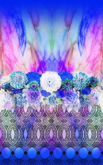 339342-水彩复古图案花卉蓝调22