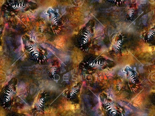 四方两方连续印花华亿平台图片