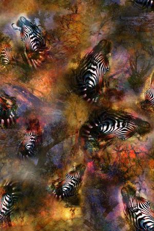 四方两方连续印花华亿平台图片