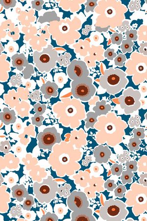 花卉图案印花华亿平台图片