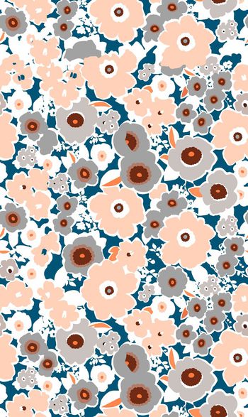 339510-韩风淡雅剪贴风格小碎花-l2