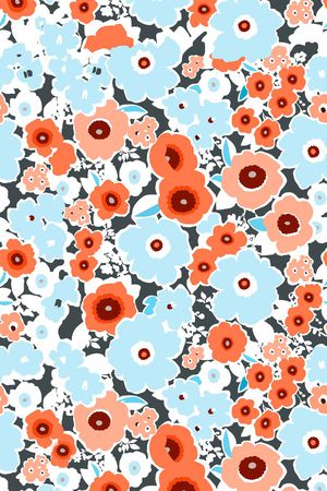 花卉图案印花华亿平台图片