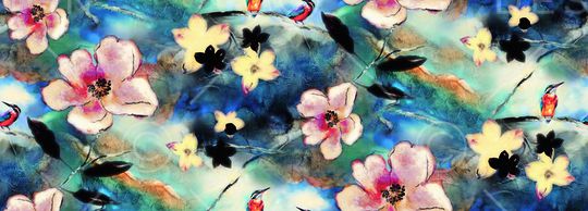 四方两方连续印花华亿平台图片