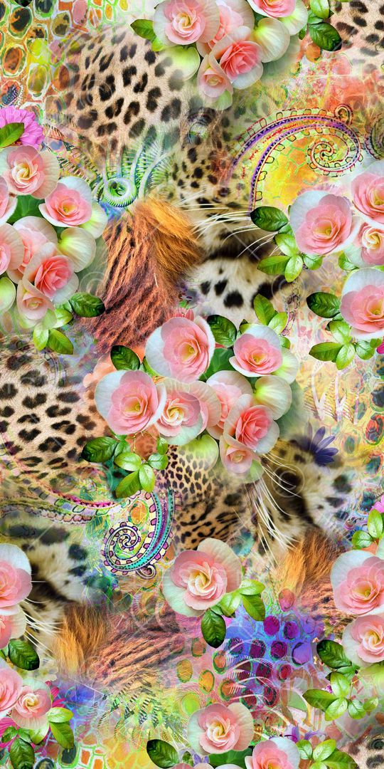 豹纹印花华亿平台图片