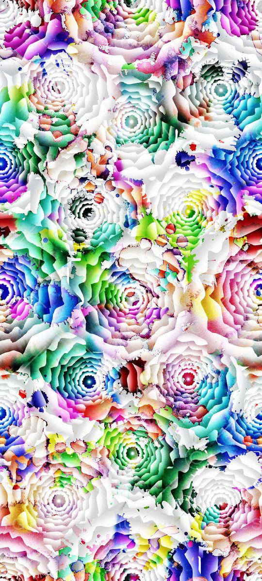 抽象简洁印花华亿平台图片