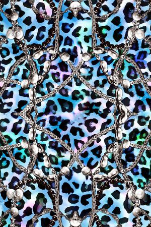 豹纹印花华亿平台图片