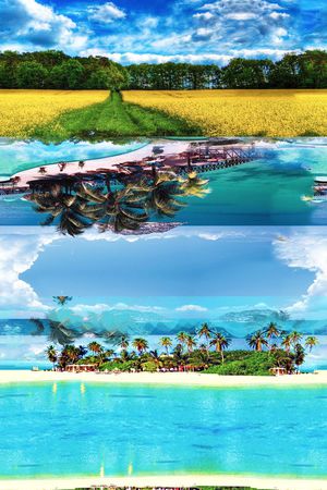 男女泳装印花华亿平台图片