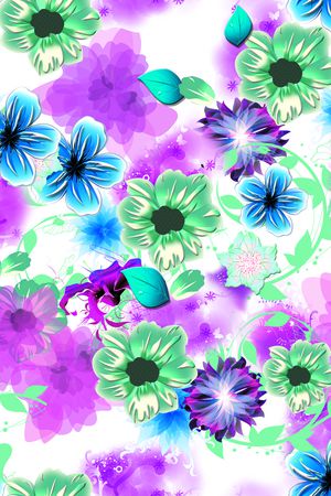 花卉印花华亿平台图片