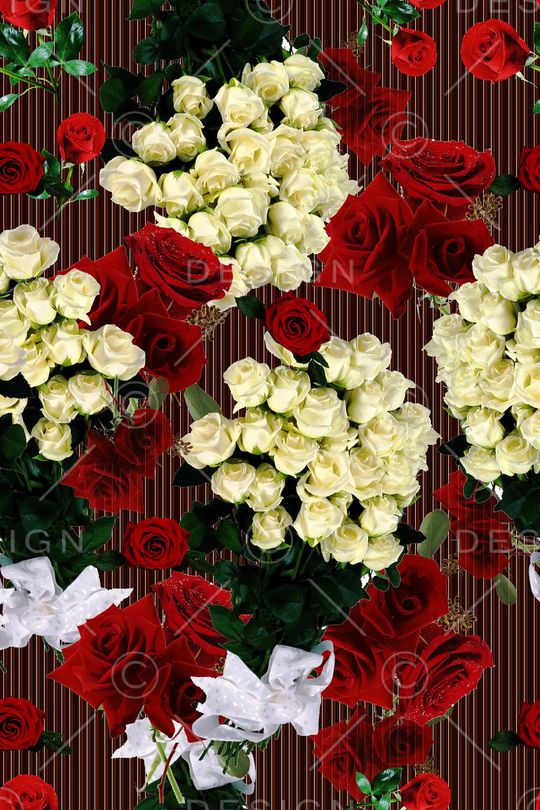 大花  花卉 小碎花印花华亿平台图片