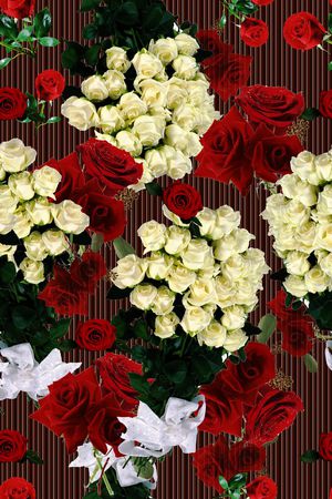 大花  花卉 小碎花印花华亿平台图片